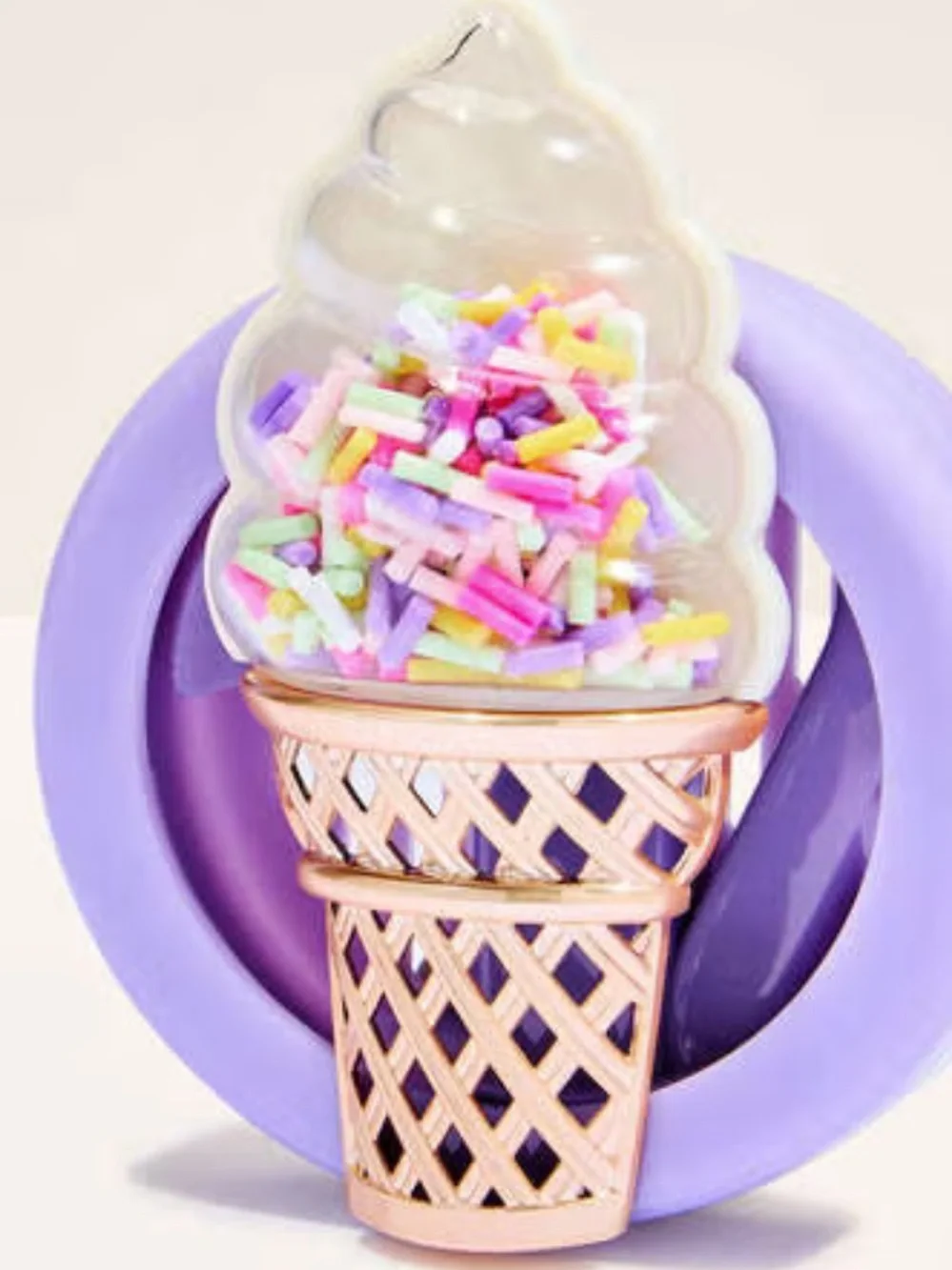 Bath & Body Works Soft Serve Cone Car Fragrance Holder - Purple